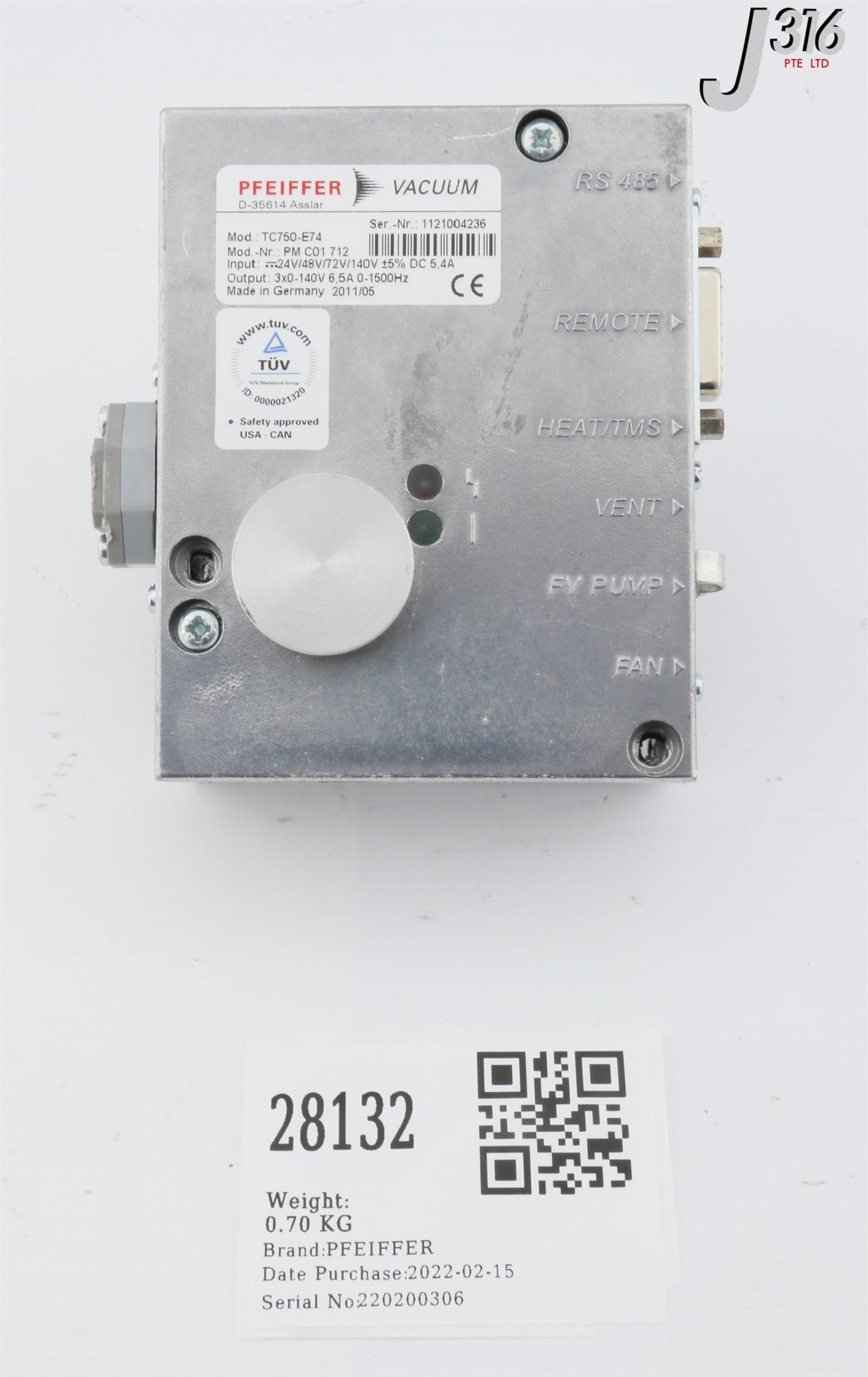 m--uki‼️ 28132 PFEIFFER TURBO PUMP CONTROLLER, PM C01 712 TC750-E74 | eBay UK